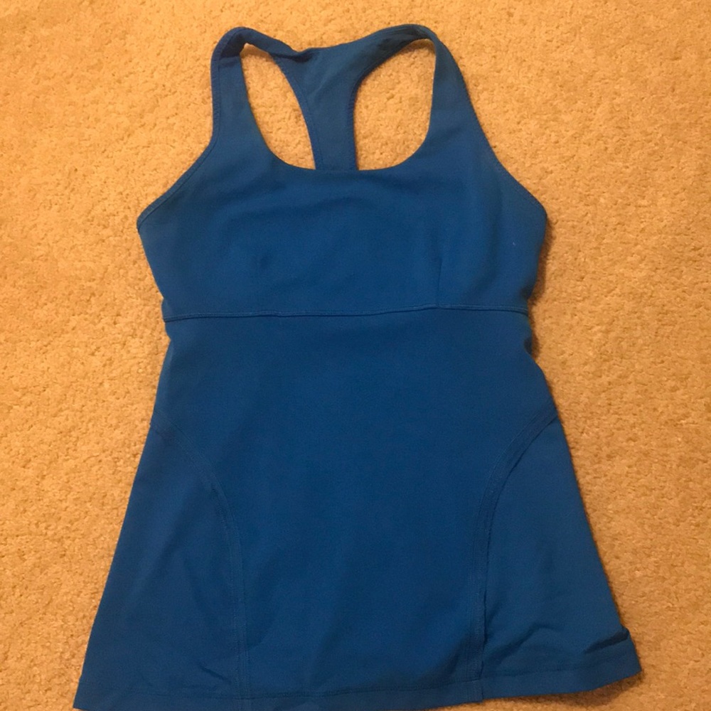 Beautiful turquoise work out tank!